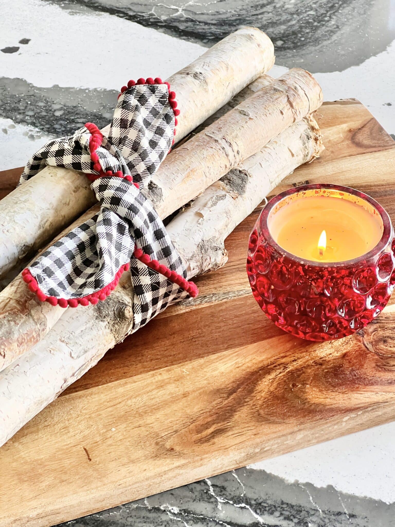 How To Make DIY Wired Flower Birch Logs For Spring Sonata Home Design