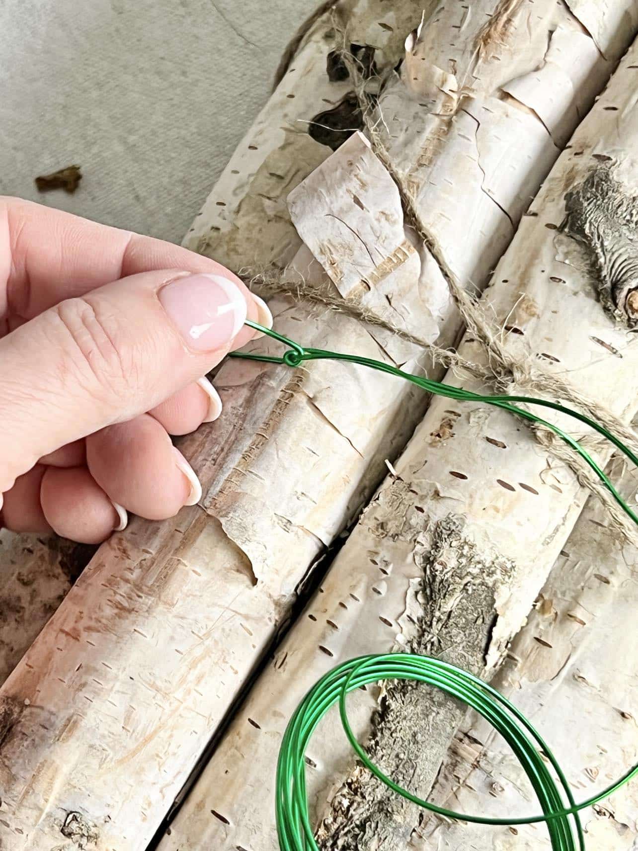 How To Make Diy Wired Flower Birch Logs For Spring Sonata Home Design