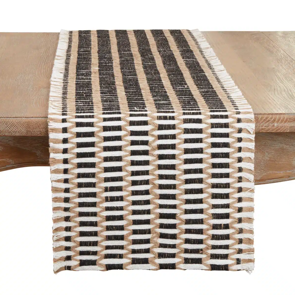 a woven table runner.