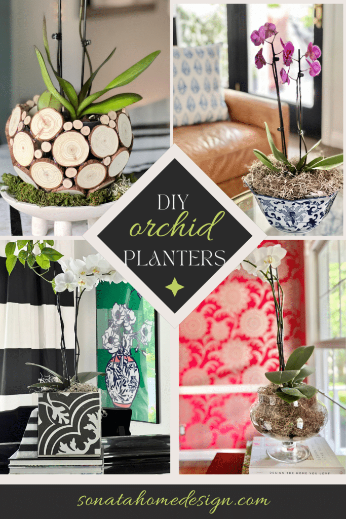 Four DIY orchid planter ideas.