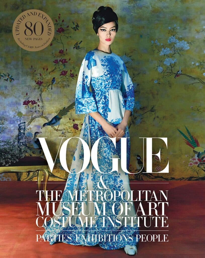 The coffee table design book titled "Vogue and the Metropolitan Museum of Art"