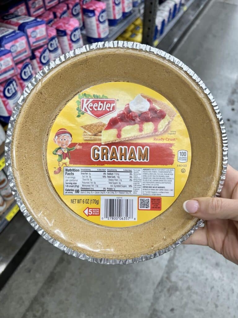 A store-bought graham cracker crust.