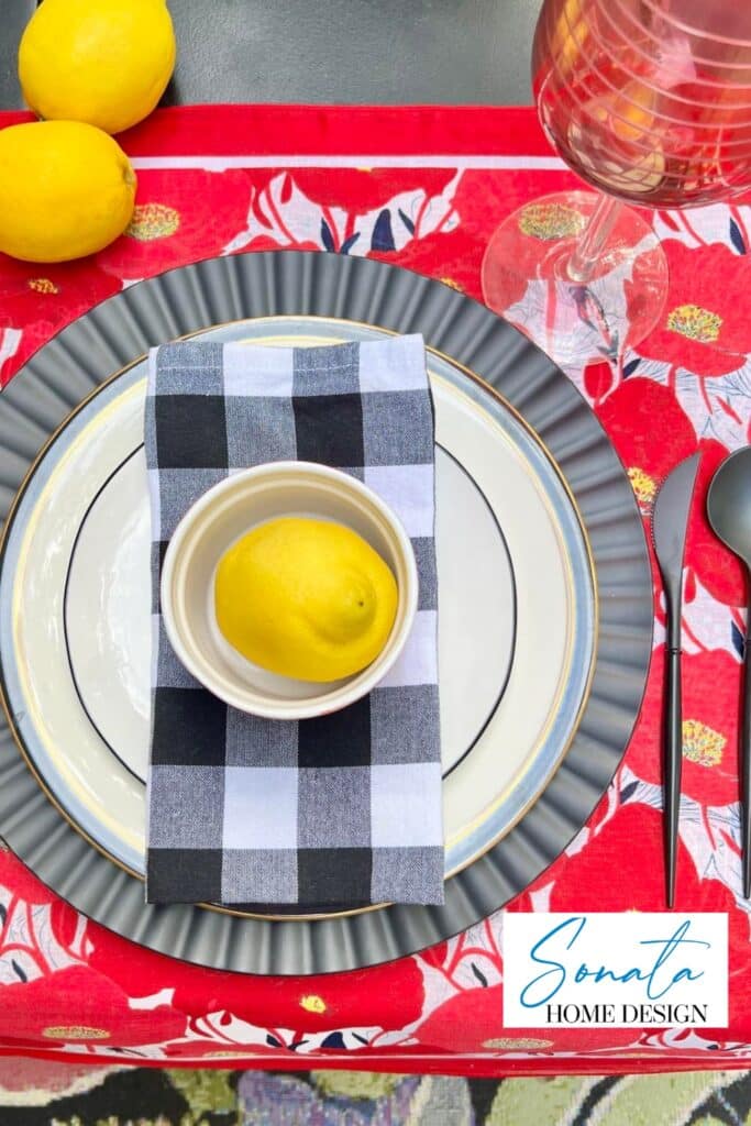 How to make a placemat from two bandanas.