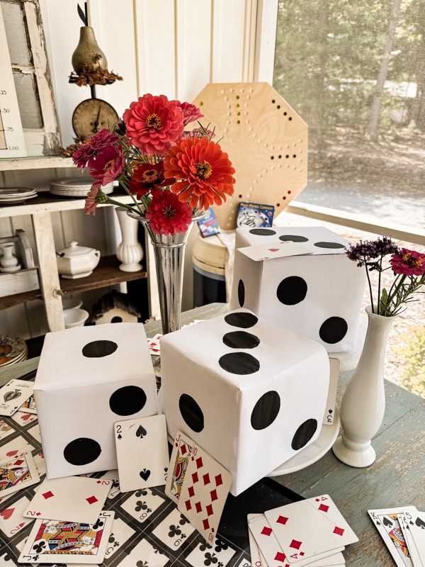 Large dice boxes by The Ponds Farmhouse.