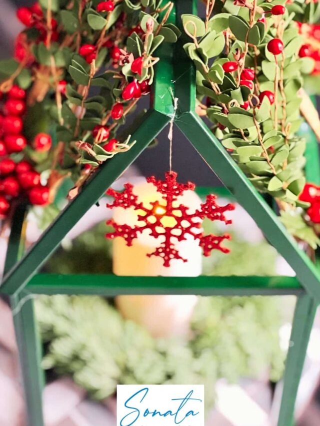 Make a DIY Tabletop Christmas Greenhouse