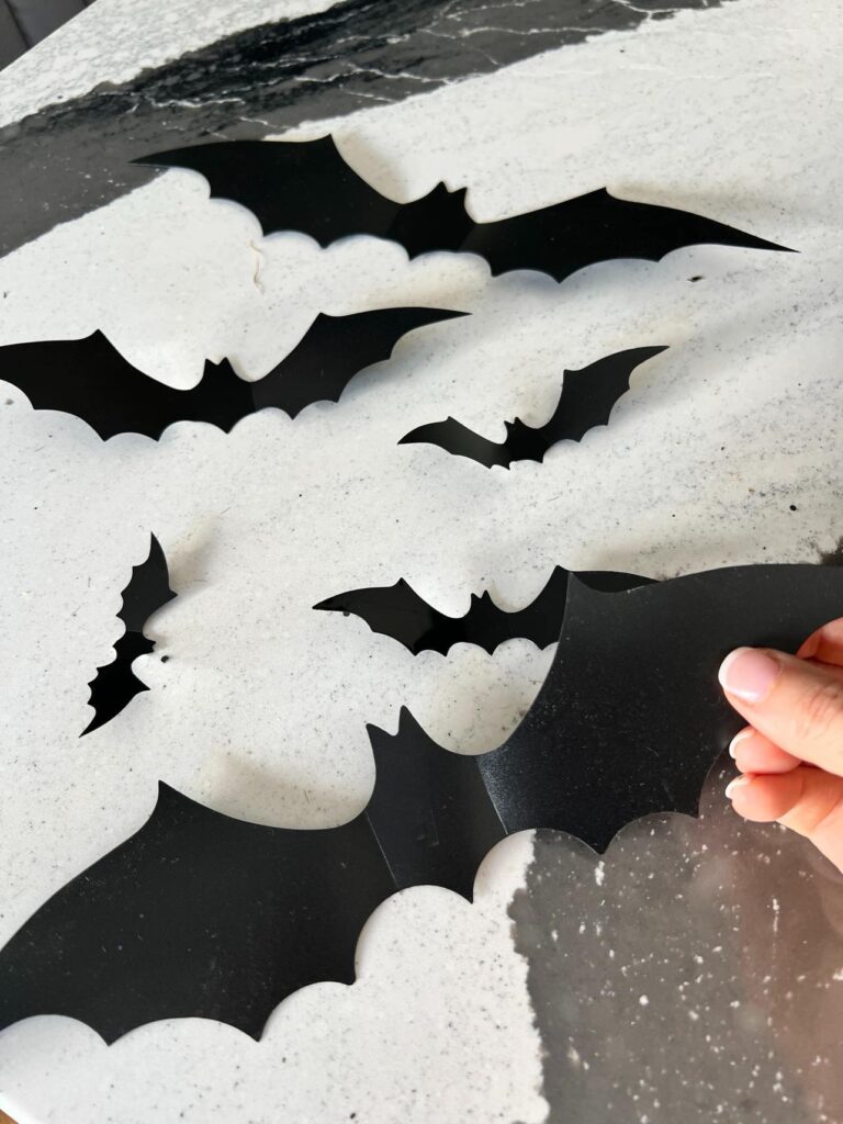 plastic bat cut-outs for diy bat branches