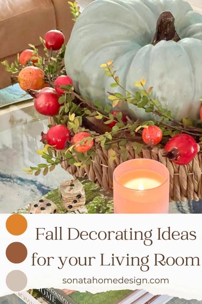 fall decorating ideas for your living room.