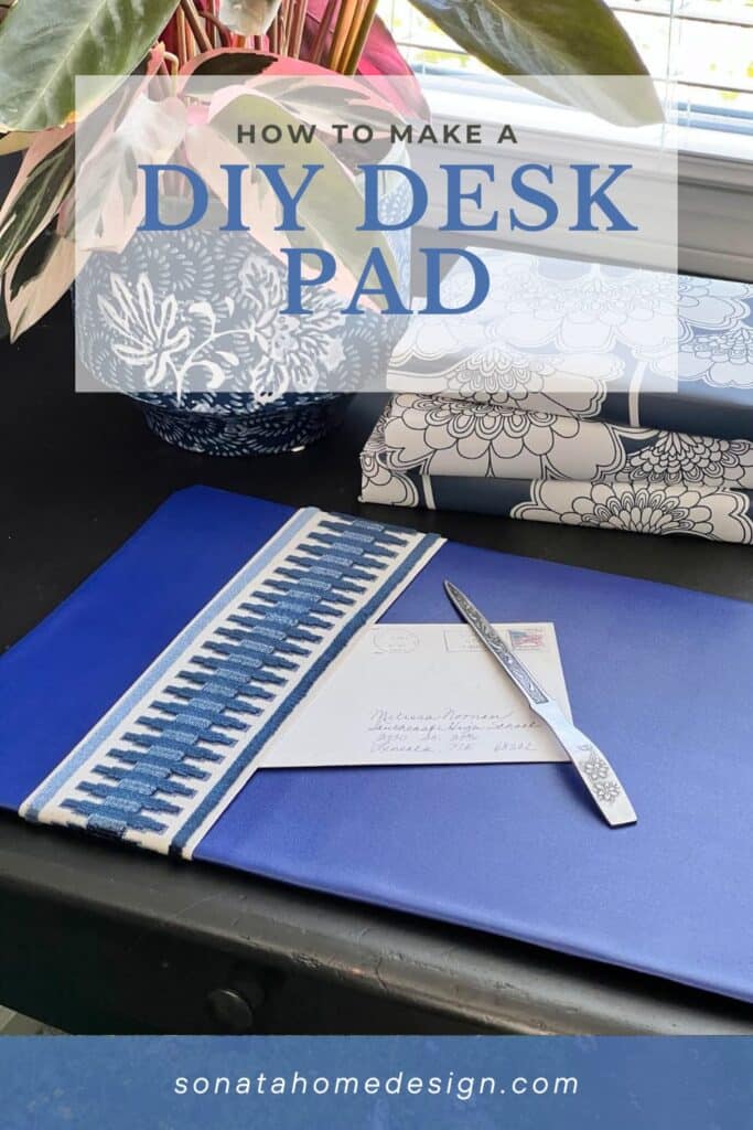 How to Make a DIY Desk Pad Pinterest Pin