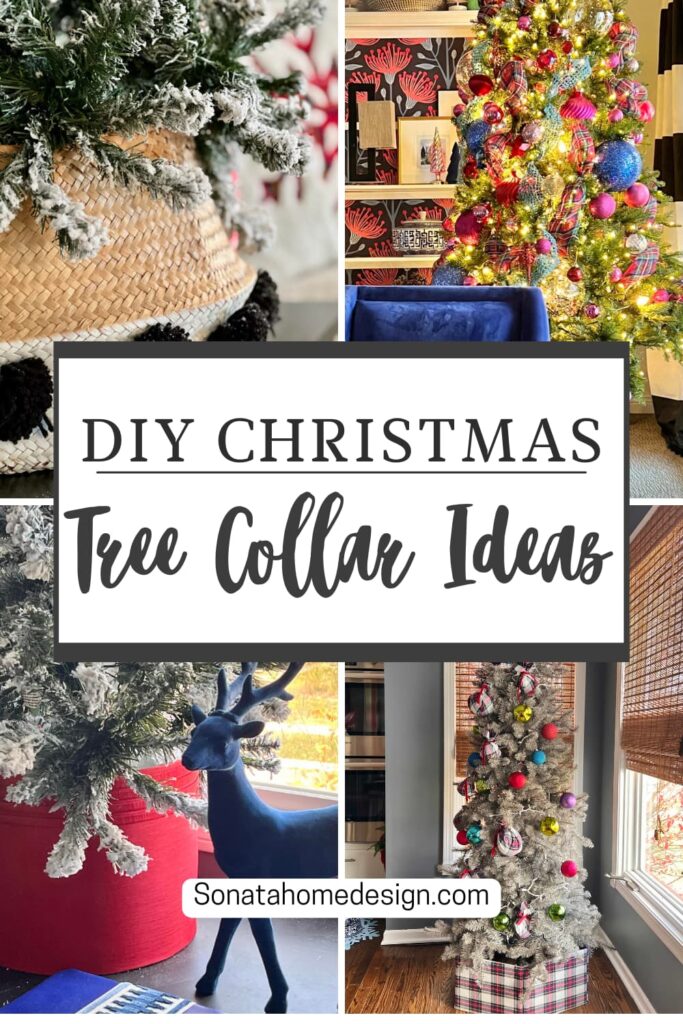 DIY Christmas tree collar ideas