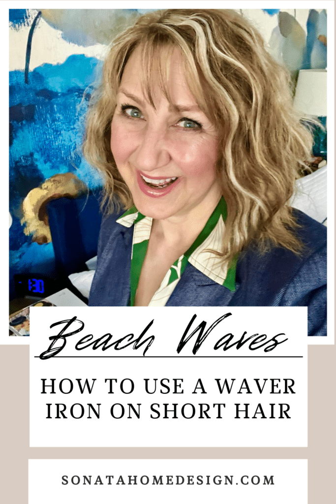 Beach Waves: How to use a waver iron on short hair