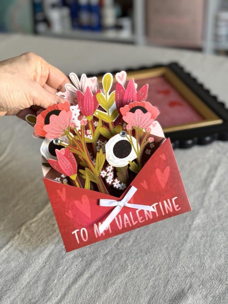 A 3-D valentine card for DIY art.