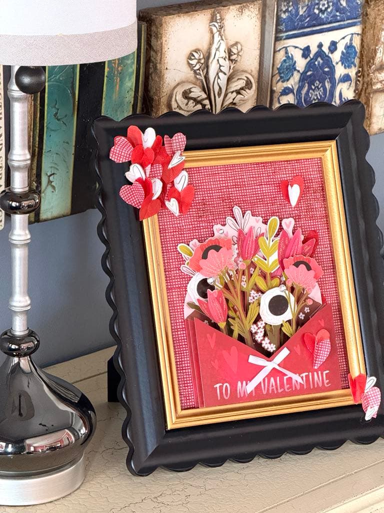 DIY Valentine Art: Transform a 3D Card into a Beautiful Keepsake