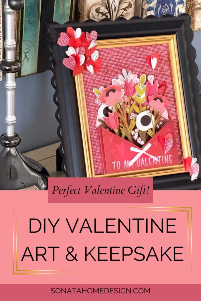 DIY Valentine art and keepsake